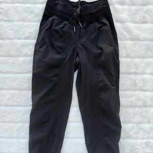 Black Lululemon track pants